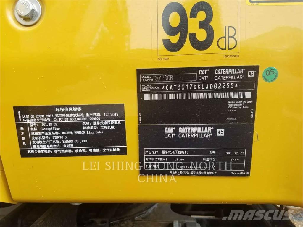 CAT 301.7DCR Pásová rýpadla