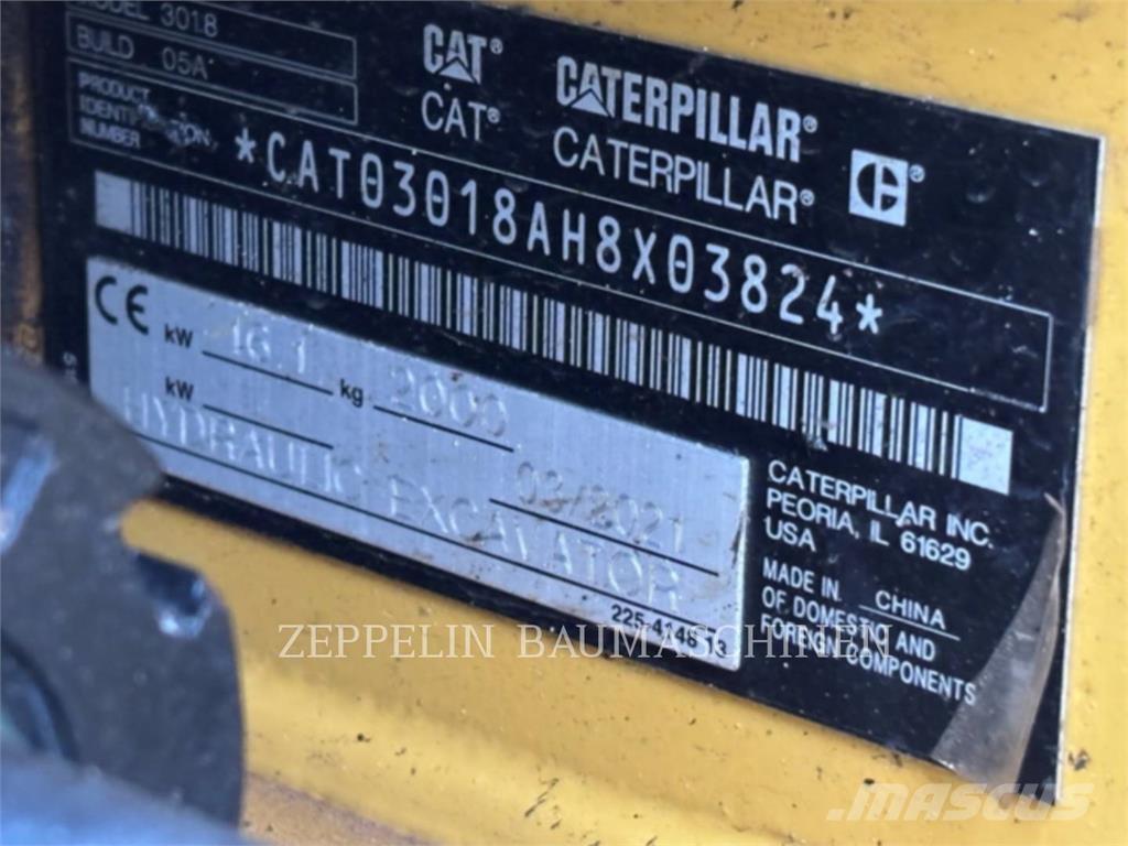CAT 301.8-05A Pásová rýpadla