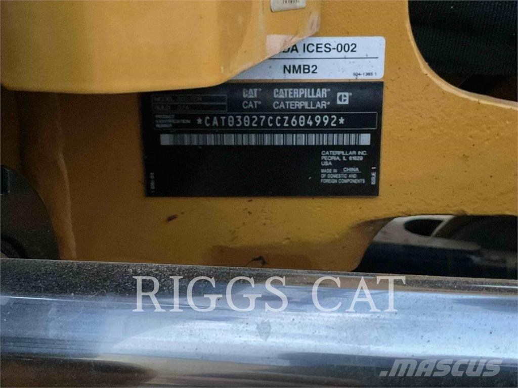 CAT 302.707CR Pásová rýpadla