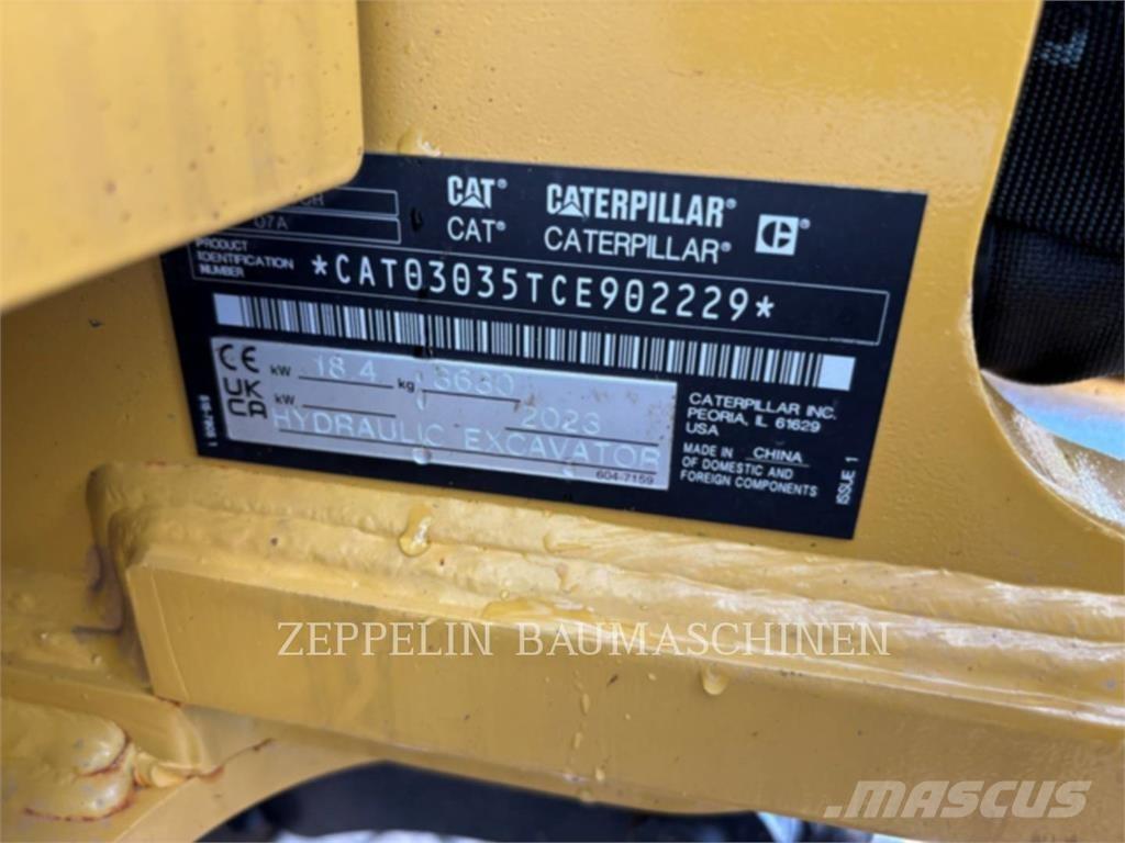 CAT 303.5CR-07 Pásová rýpadla
