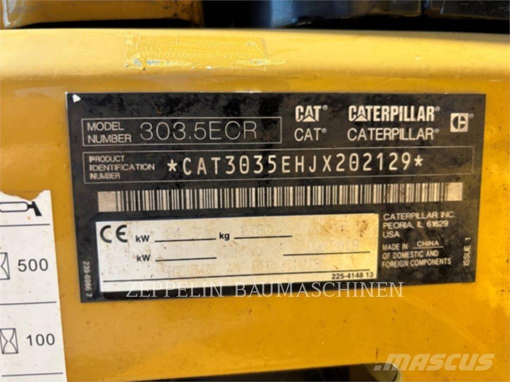 CAT 303.5ECR Pásová rýpadla