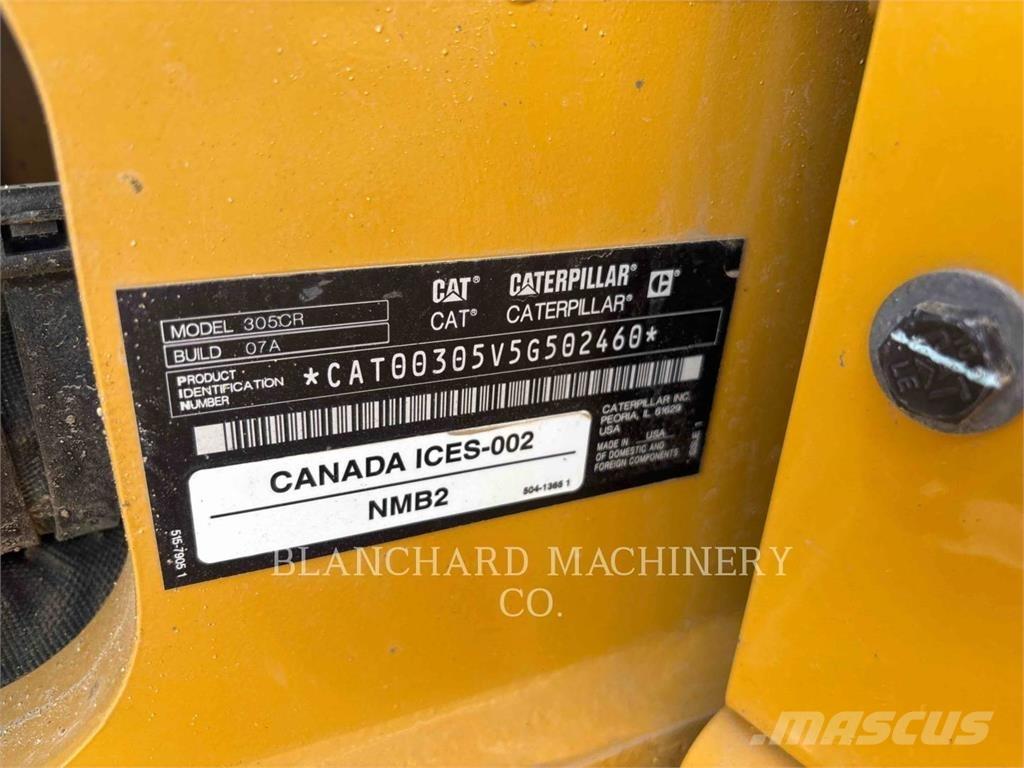 CAT 305 Pásová rýpadla