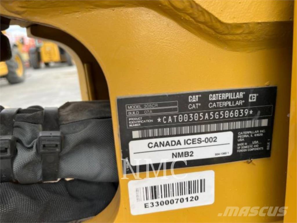 CAT 305-07CR Pásová rýpadla