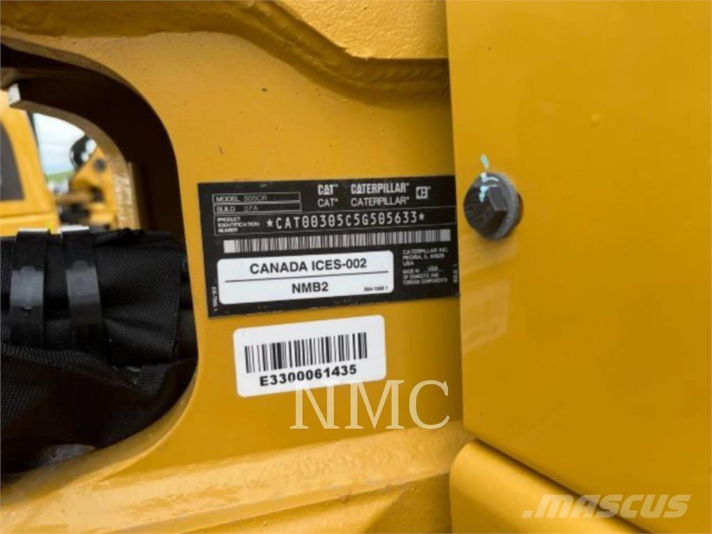 CAT 305-07CR Pásová rýpadla