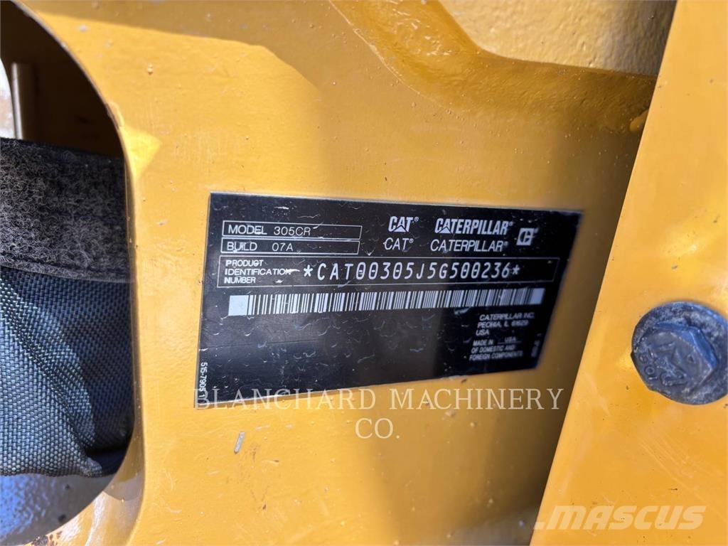 CAT 305-07CR Pásová rýpadla