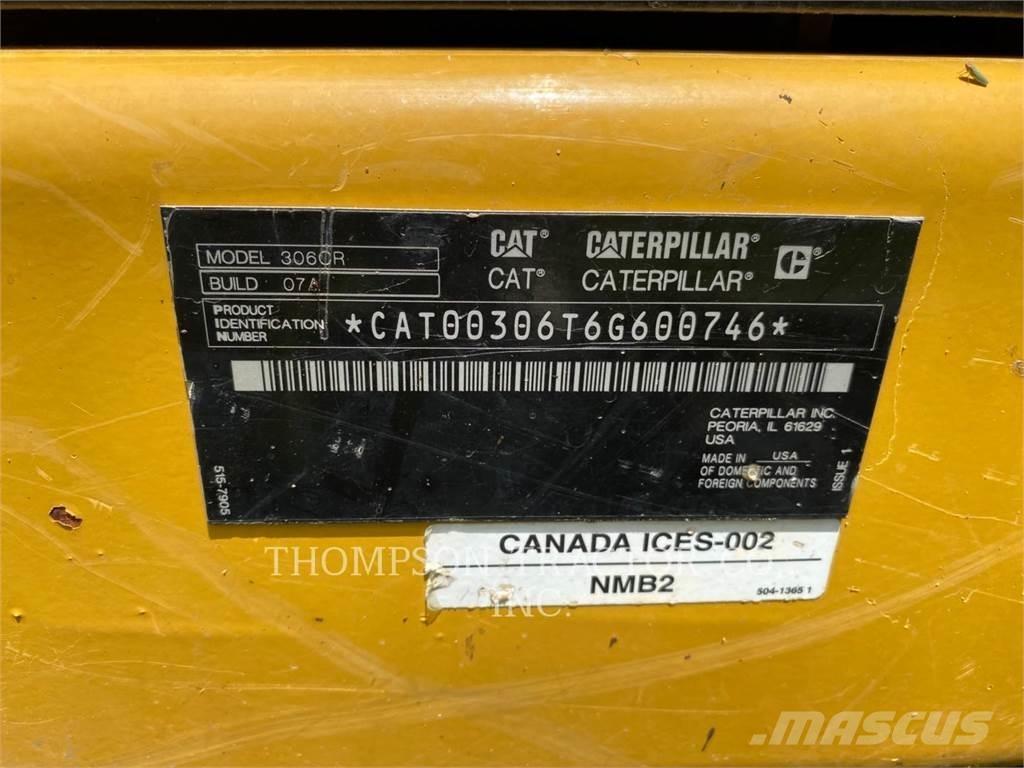 CAT 306CR Pásová rýpadla