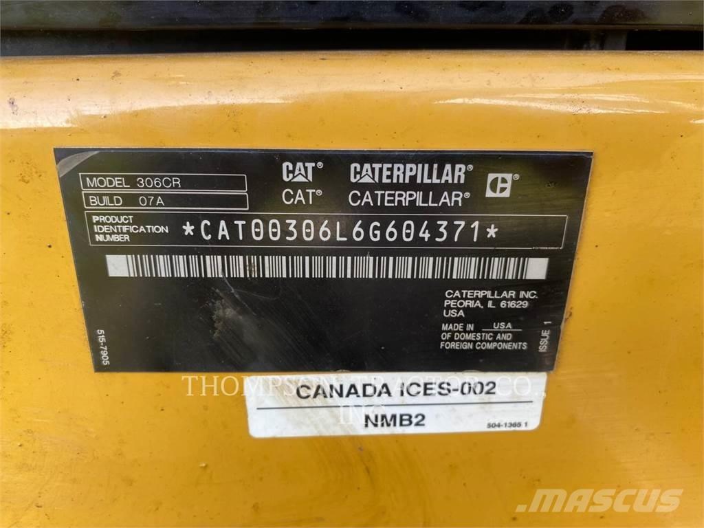 CAT 306CR Pásová rýpadla