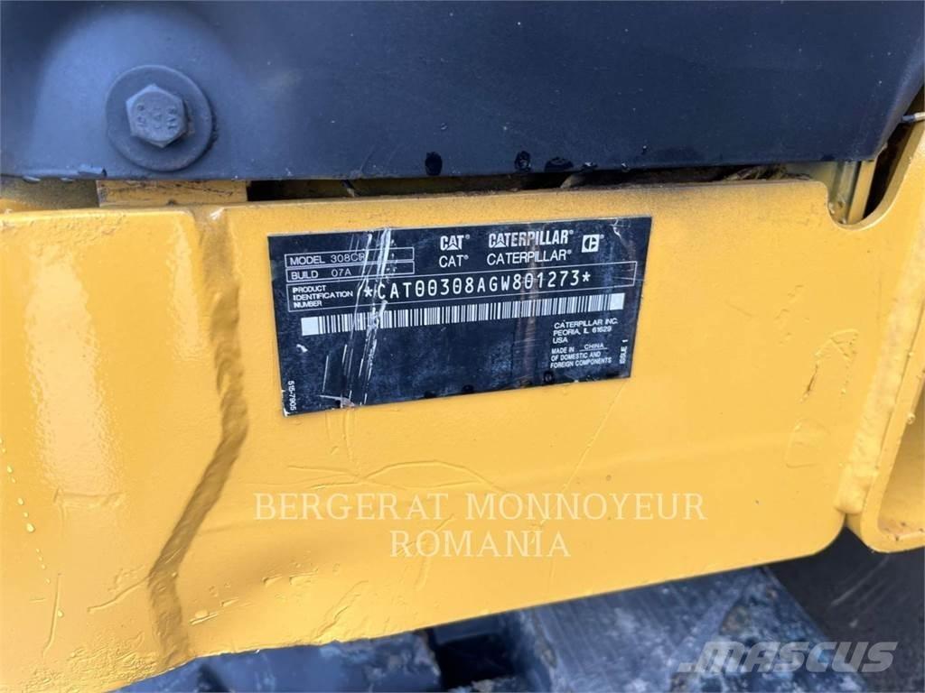 CAT 308-07CR Pásová rýpadla