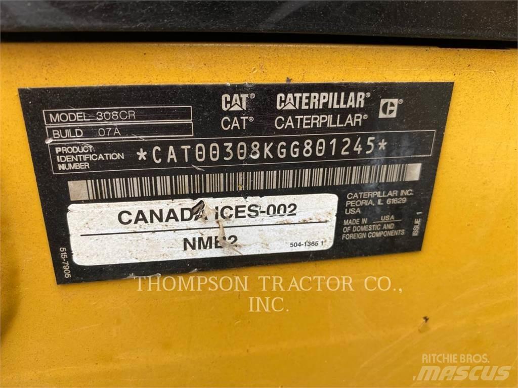 CAT 308CR Pásová rýpadla
