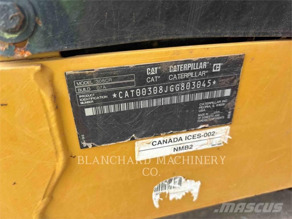 CAT 308CR Pásová rýpadla