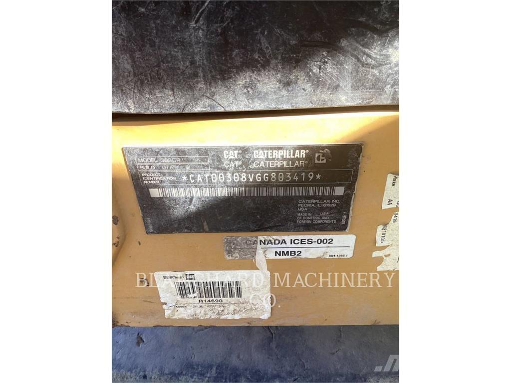 CAT 308CR Pásová rýpadla