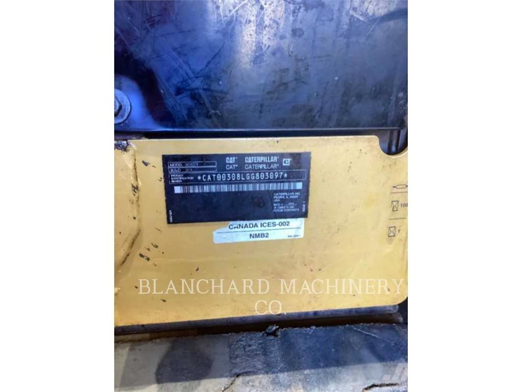 CAT 308CR Pásová rýpadla