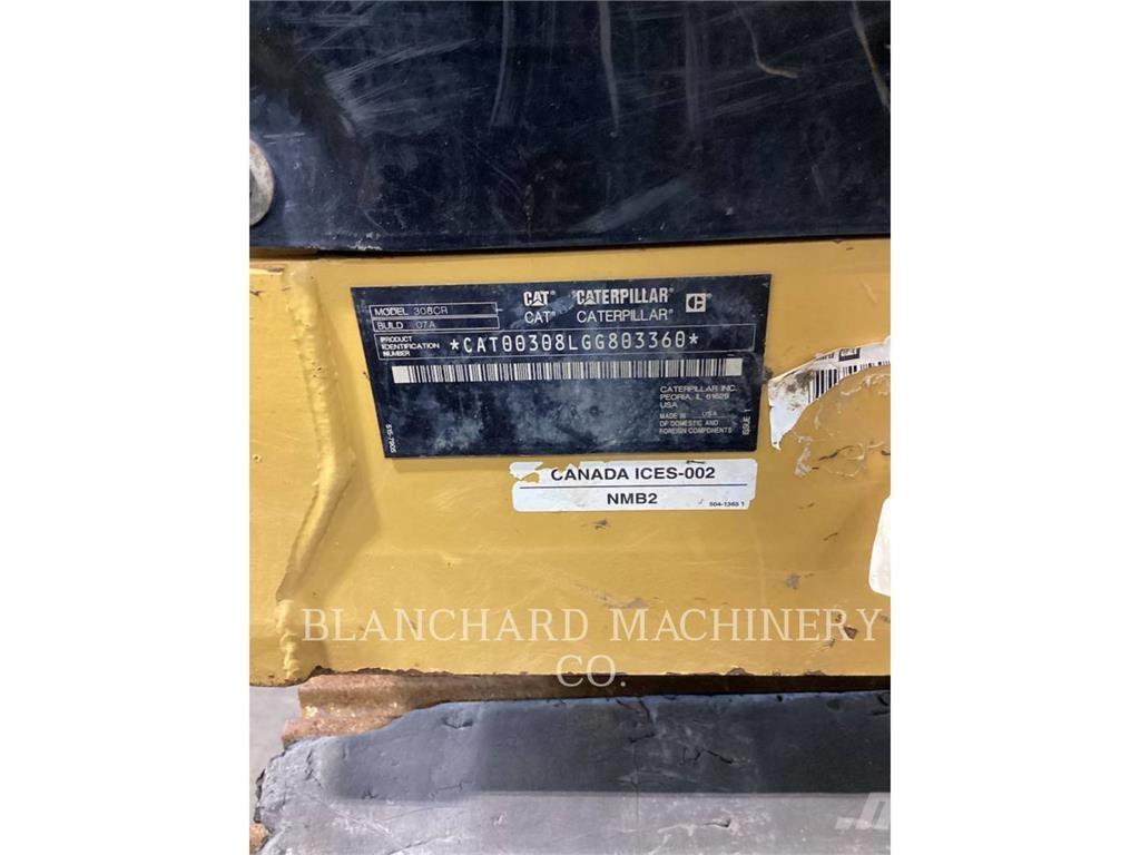 CAT 308CR Pásová rýpadla