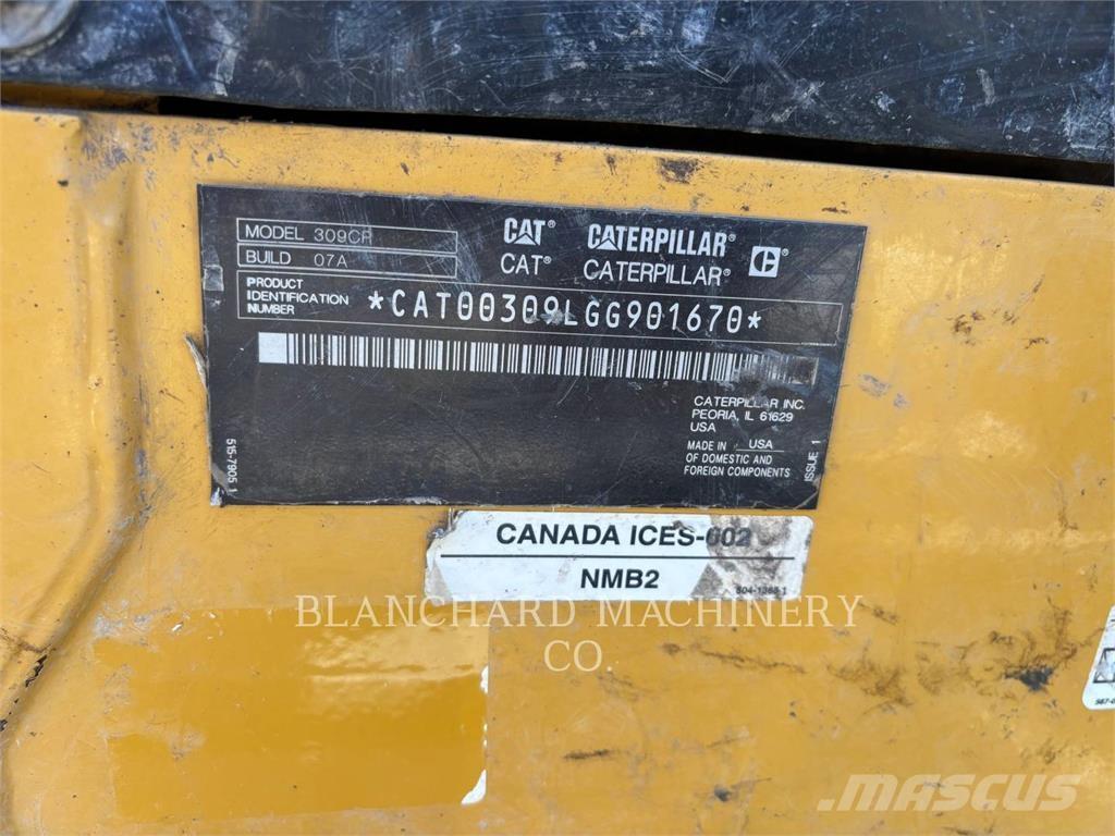 CAT 309CR Pásová rýpadla