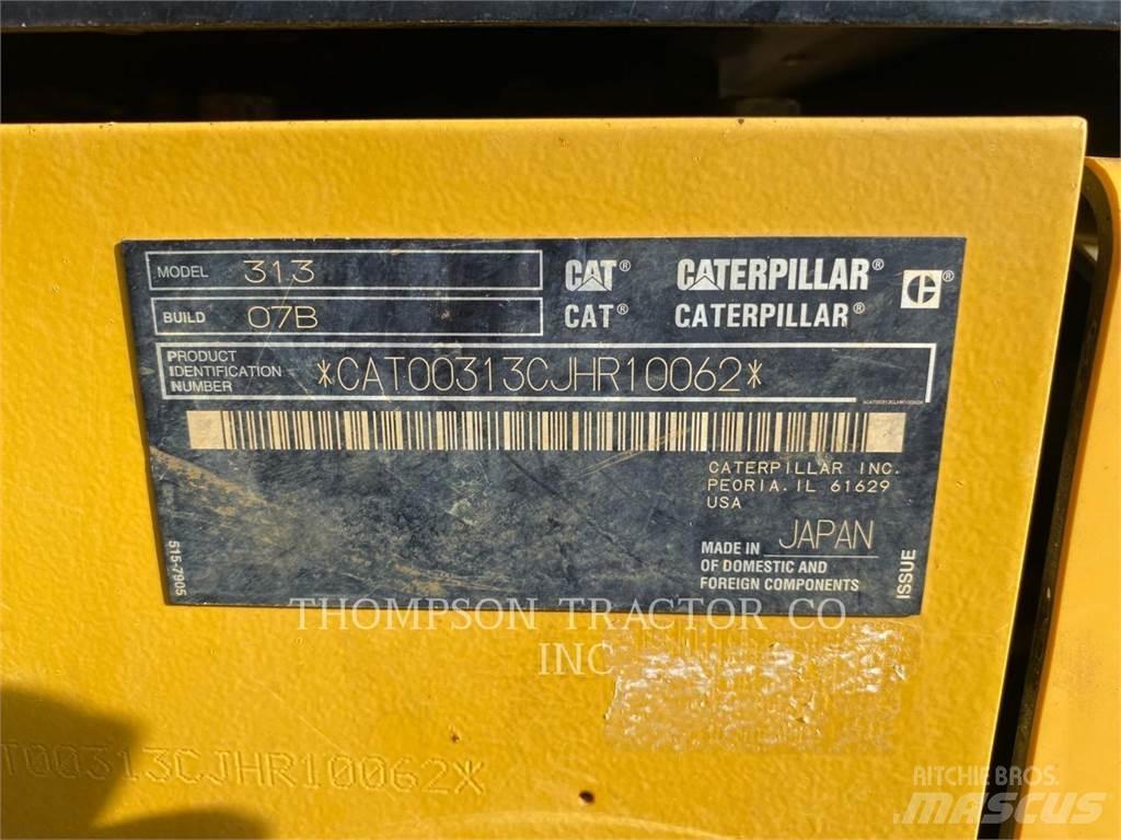 CAT 313 Pásová rýpadla