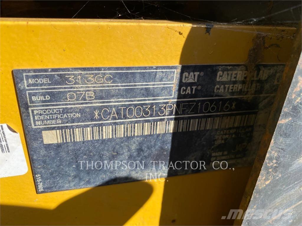 CAT 313GC Pásová rýpadla