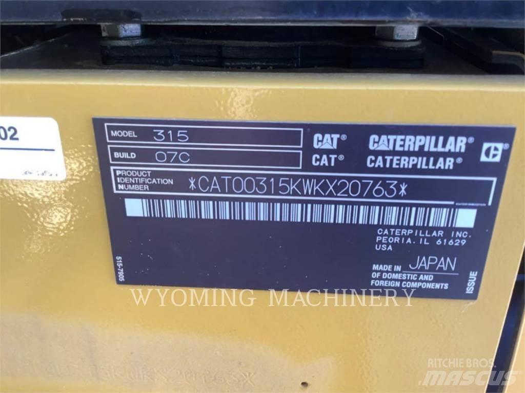 CAT 315 Pásová rýpadla