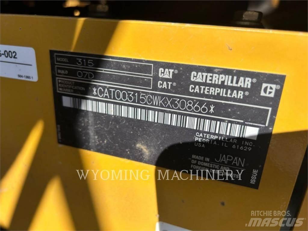 CAT 315 Pásová rýpadla