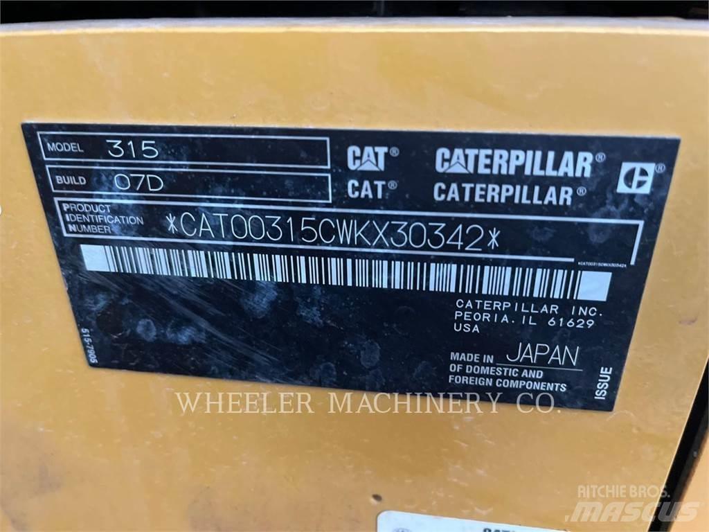 CAT 315 CF Pásová rýpadla