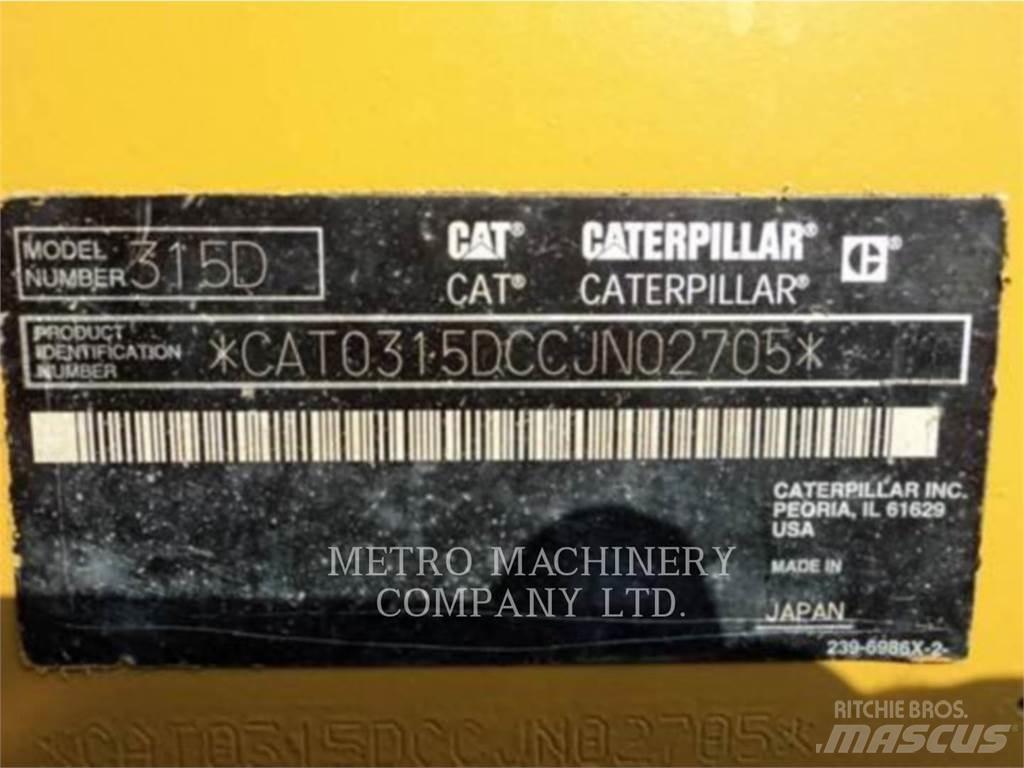 CAT 315DL Pásová rýpadla