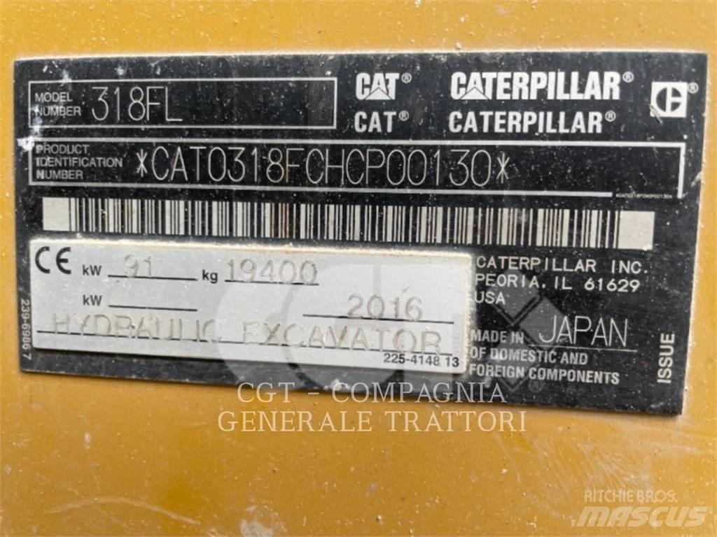 CAT 318F Pásová rýpadla