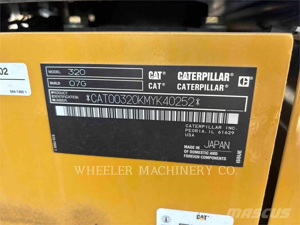 CAT 320 Pásová rýpadla