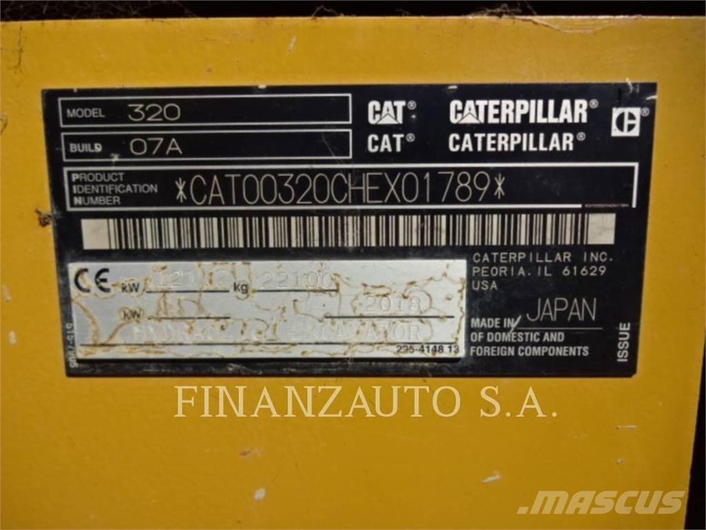 CAT 320 Pásová rýpadla