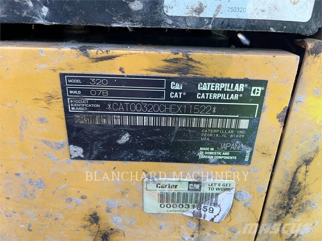 CAT 320 Pásová rýpadla