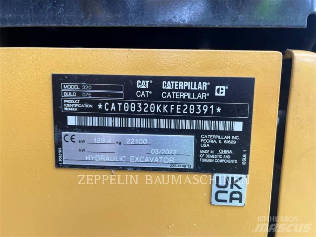 CAT 320-07D Pásová rýpadla