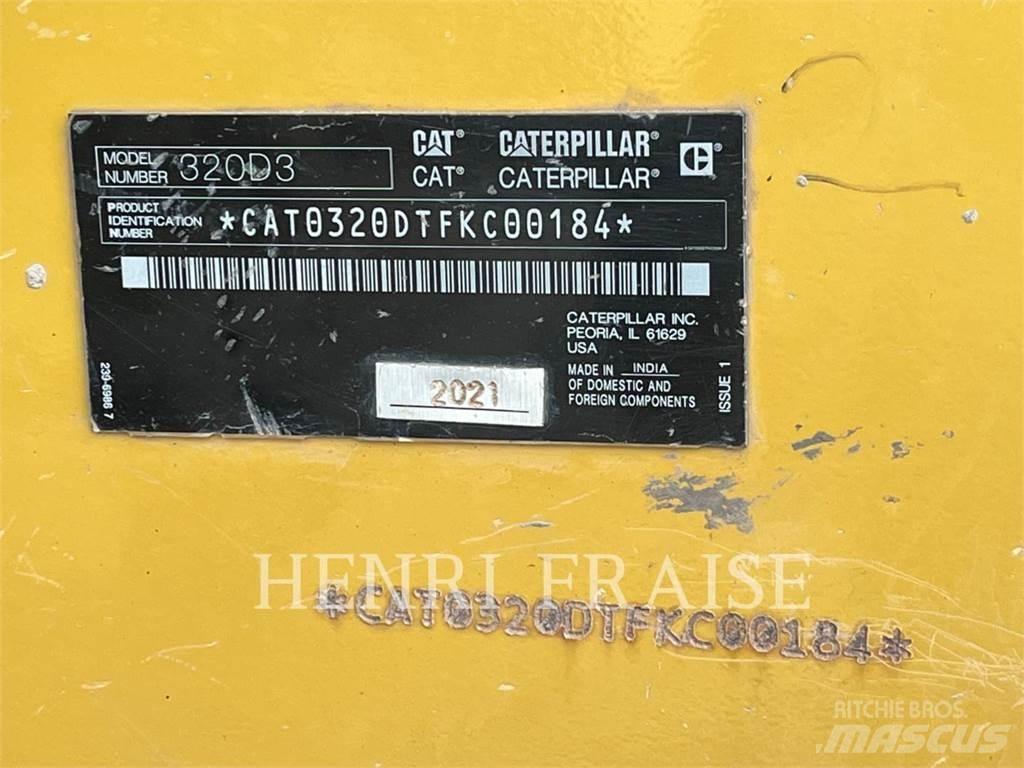 CAT 320D3 Pásová rýpadla