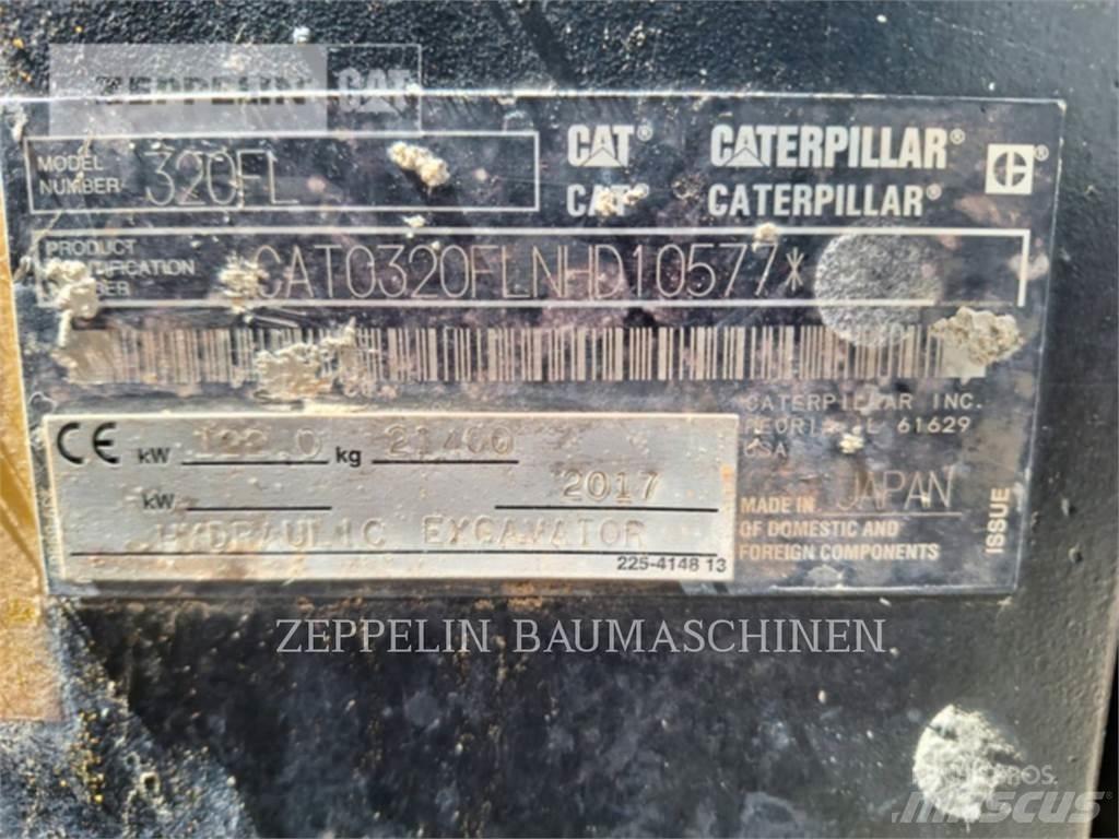CAT 320FL Pásová rýpadla