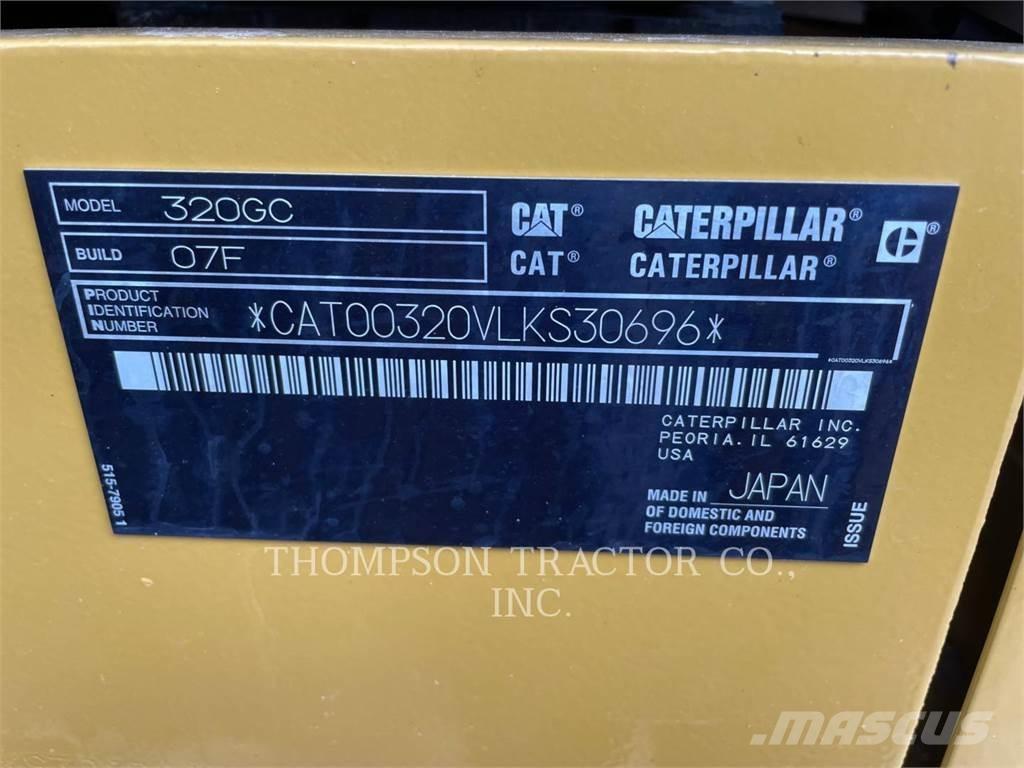 CAT 320GC Pásová rýpadla