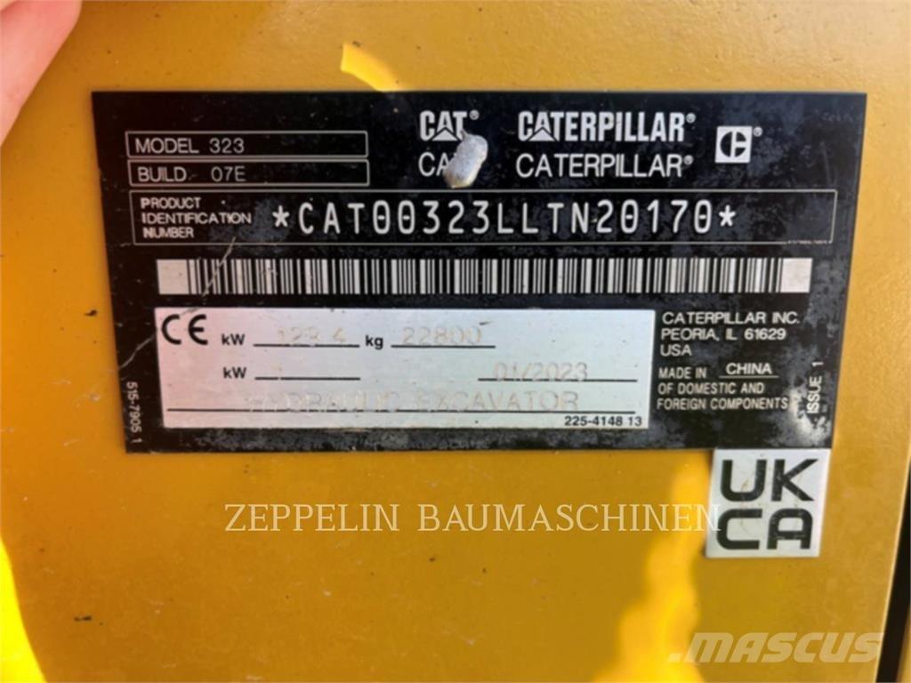 CAT 323-07D Pásová rýpadla