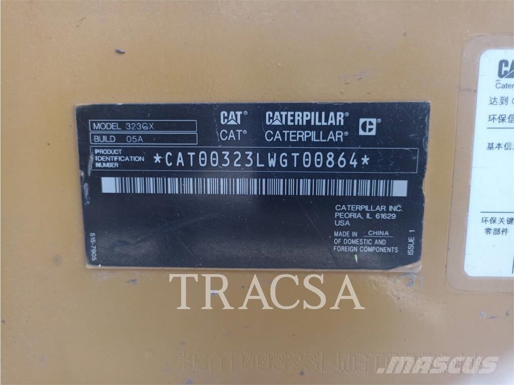 CAT 323GX Pásová rýpadla