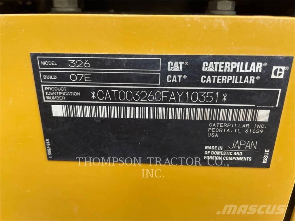 CAT 326 Pásová rýpadla