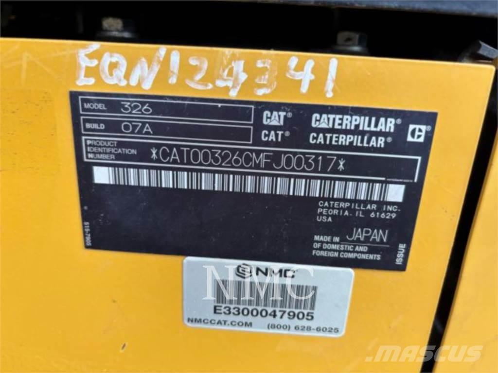 CAT 326-07 Pásová rýpadla