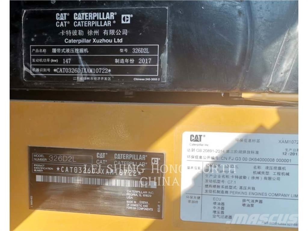 CAT 326D2L Pásová rýpadla