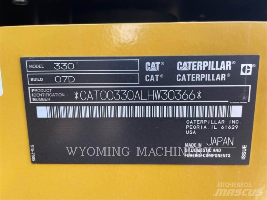 CAT 330 Pásová rýpadla