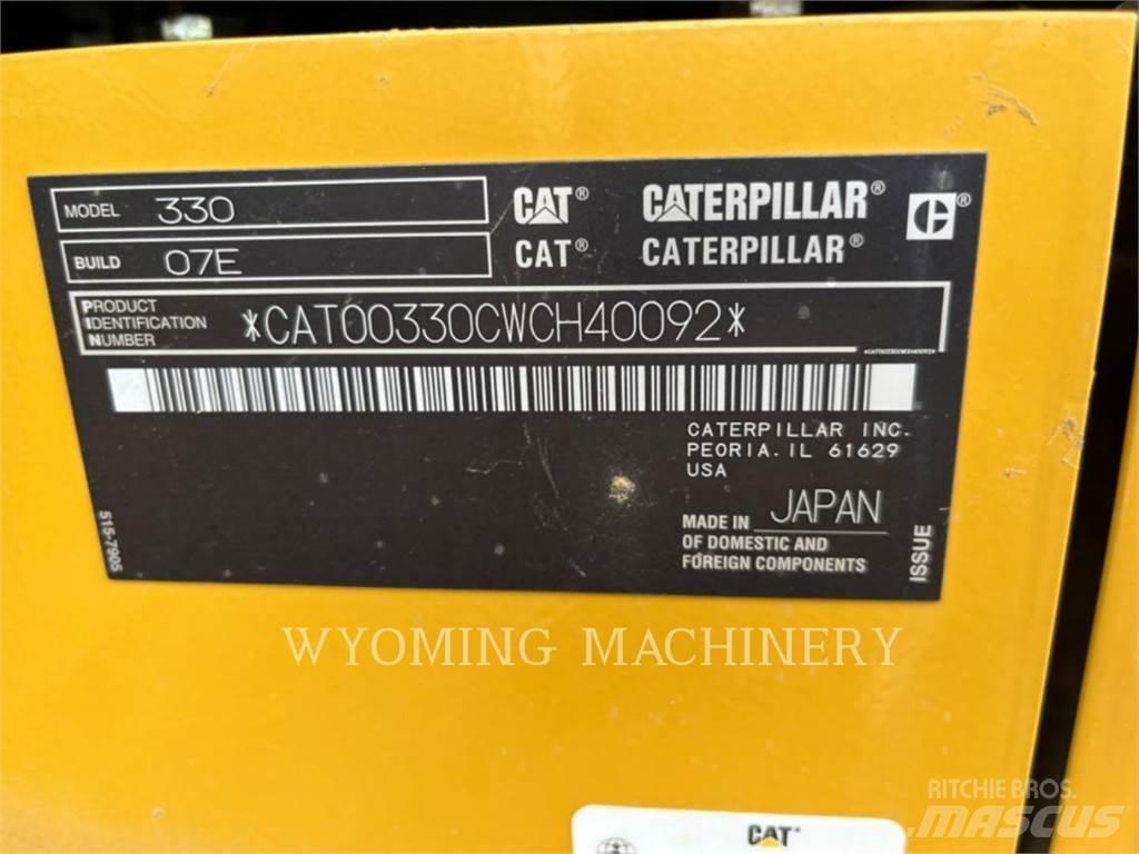 CAT 330 Pásová rýpadla