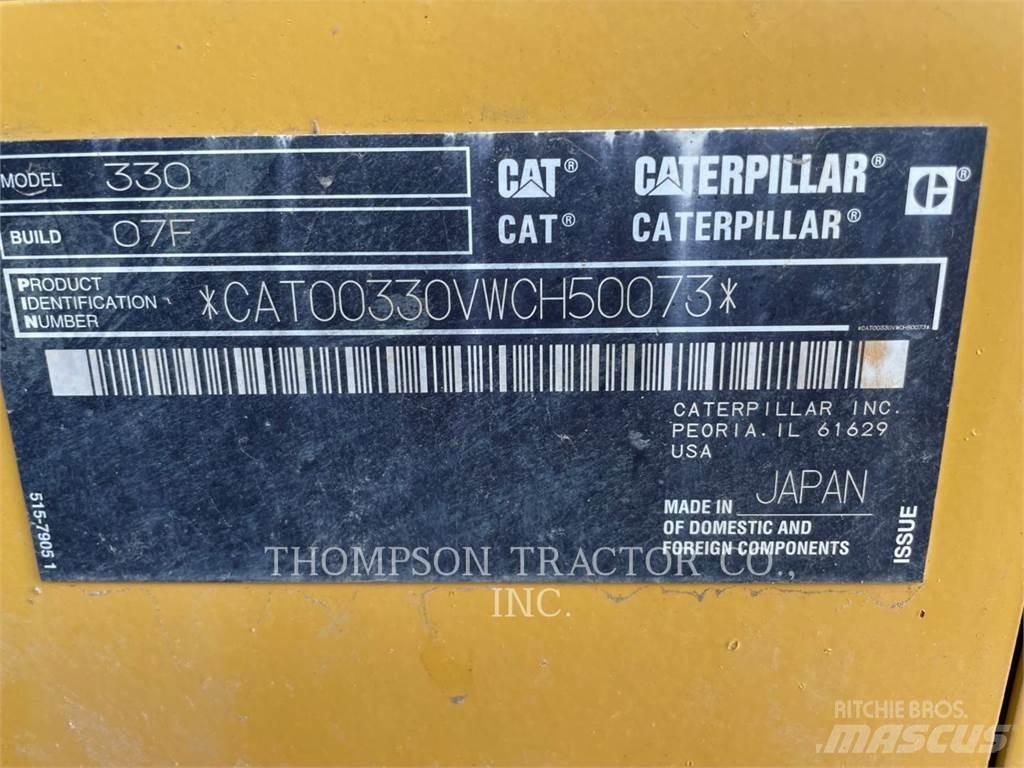 CAT 330 Pásová rýpadla