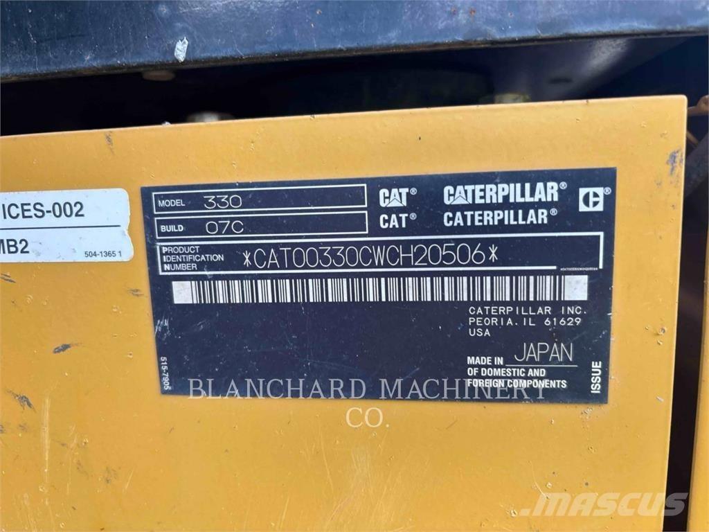 CAT 330 Pásová rýpadla