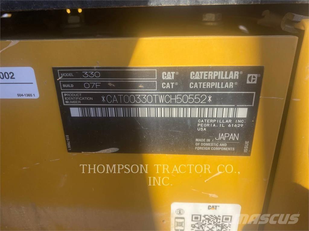 CAT 330 Pásová rýpadla