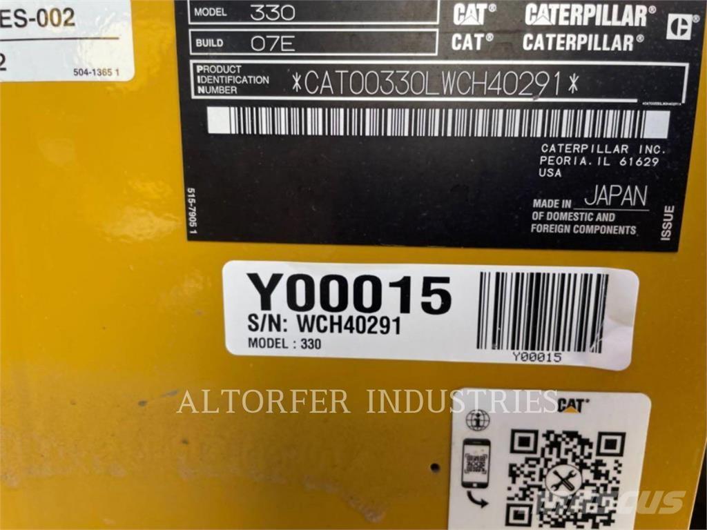 CAT 330-07 Pásová rýpadla