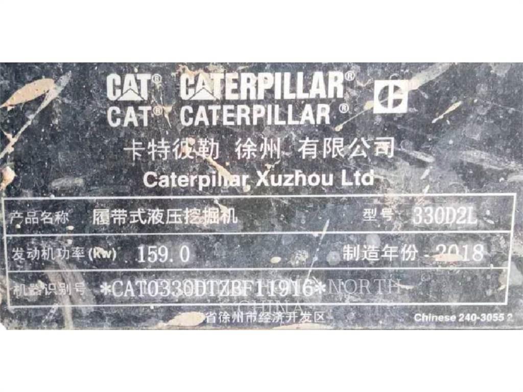 CAT 330D2L Pásová rýpadla