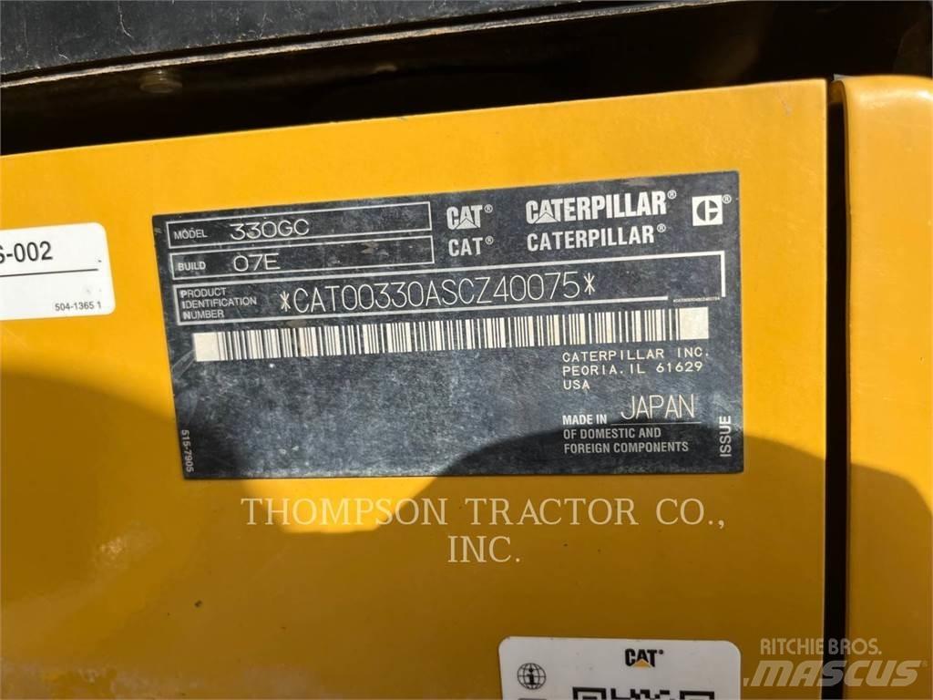 CAT 330GC Pásová rýpadla