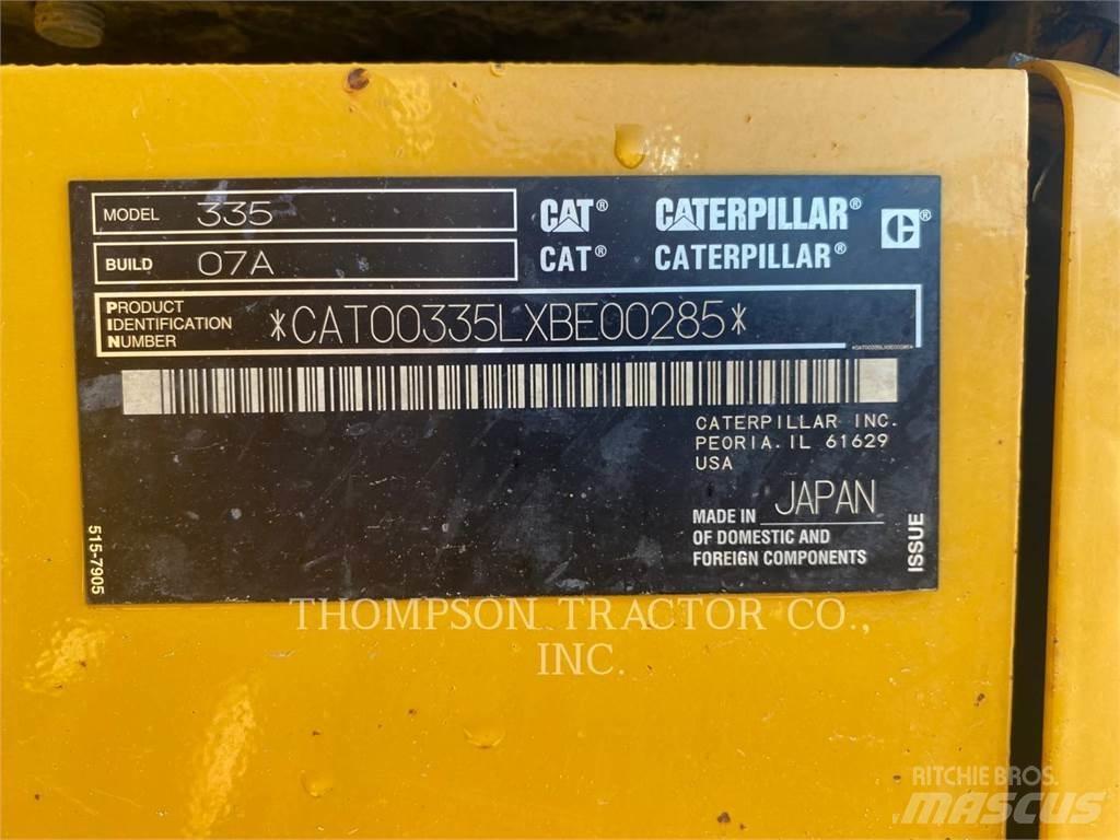 CAT 335 Pásová rýpadla