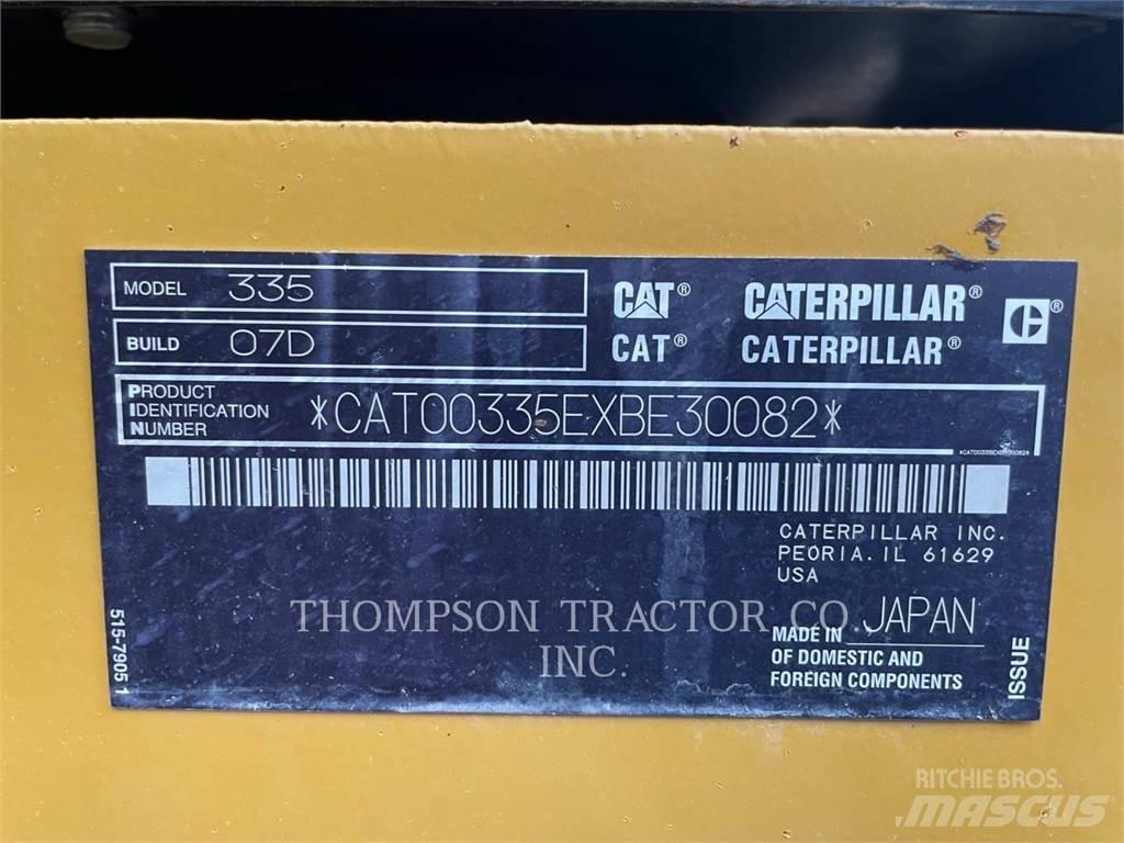 CAT 335 Pásová rýpadla