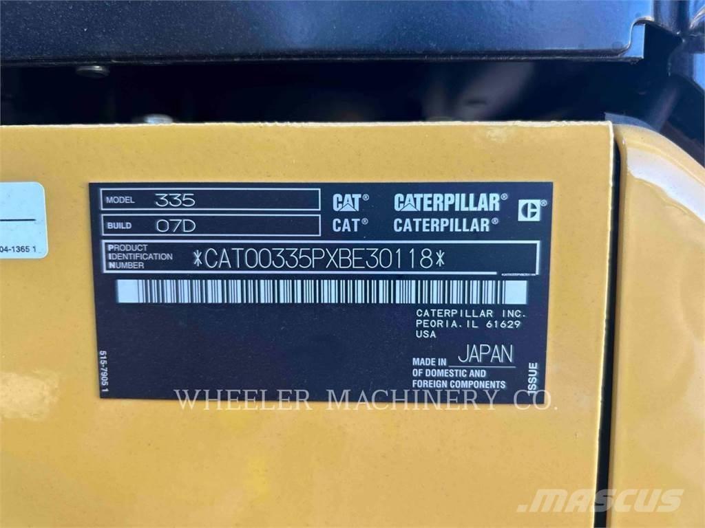 CAT 335 CF Pásová rýpadla