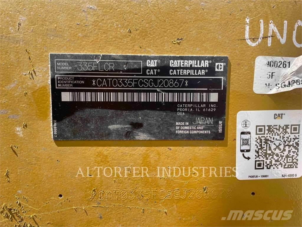 CAT 335F LCR Pásová rýpadla