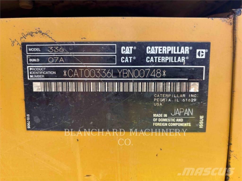 CAT 336 Pásová rýpadla